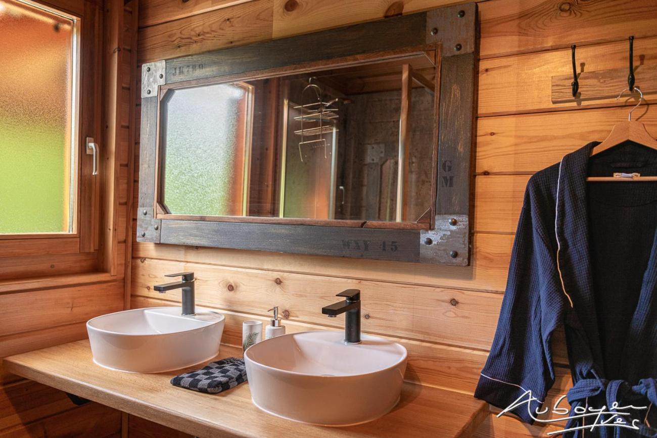 Chalet La Calougeotte, Jardin, Spa Et Sauna Prives Le Menil Exterior photo